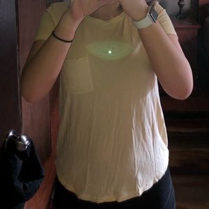 super cute soft and sexy yellow t-shirt!